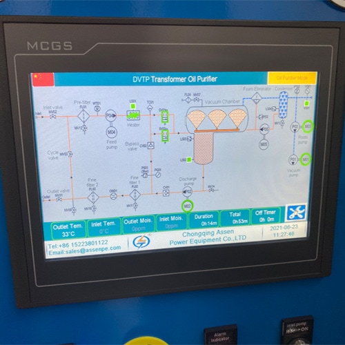 mobile transformer oil purification