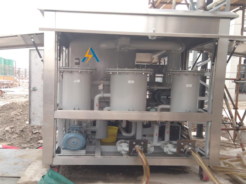 transformer oil filtration plant