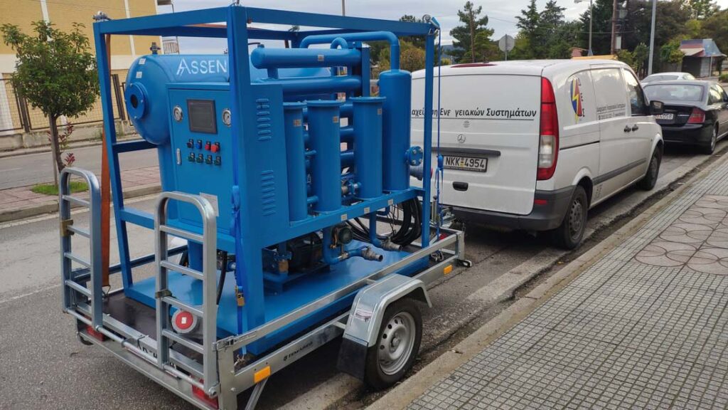 mobile transformer oil treatment