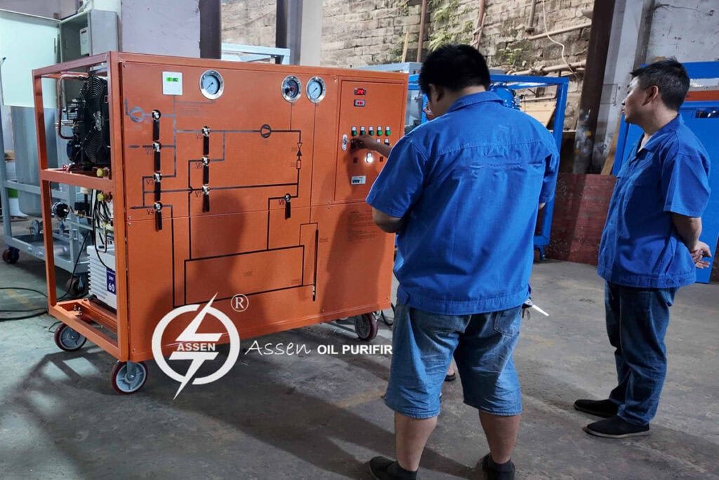 Gas Evacuation and Refill Cart